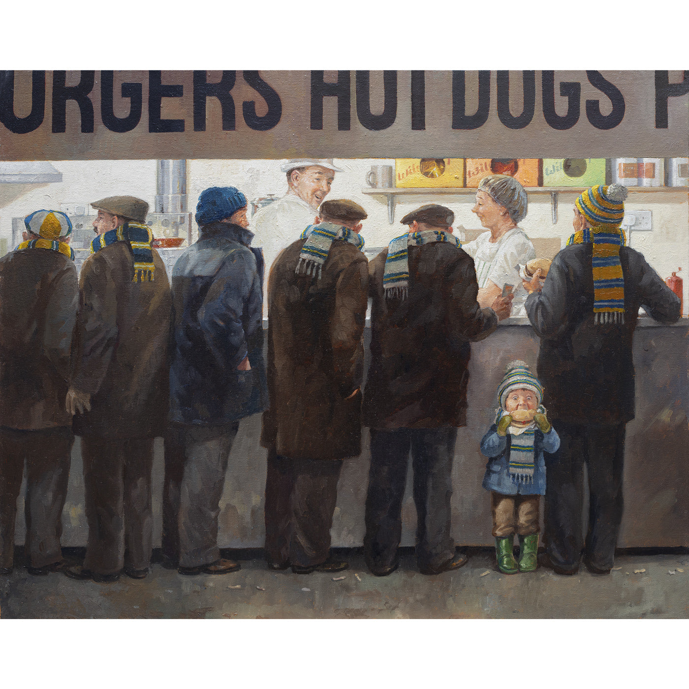 Lee Fearnley  - 'First Match'- Framed Limited Edition