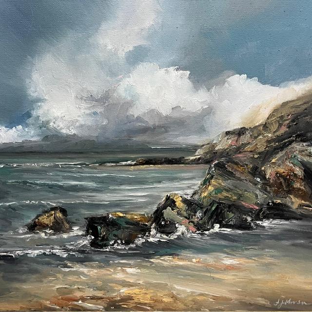 Alison Johnson - 'Fading Into Calm' - Framed Original Artwork