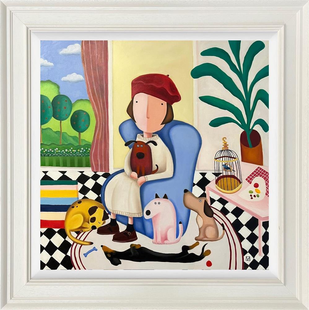 Michael Abrams - 'The Loyal Companions' - Framed Original Artwork