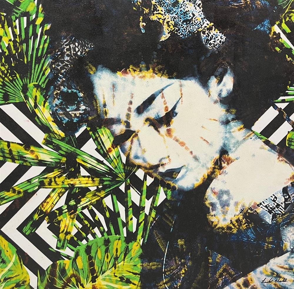 Linda Charles - 'Fashion Jungle VI' - Framed Original Artwork