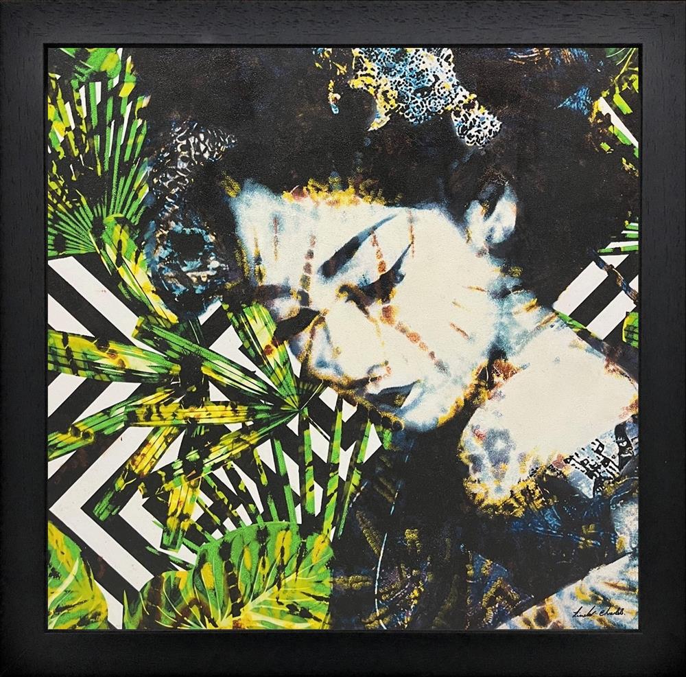 Linda Charles - 'Fashion Jungle VI' - Framed Original Artwork