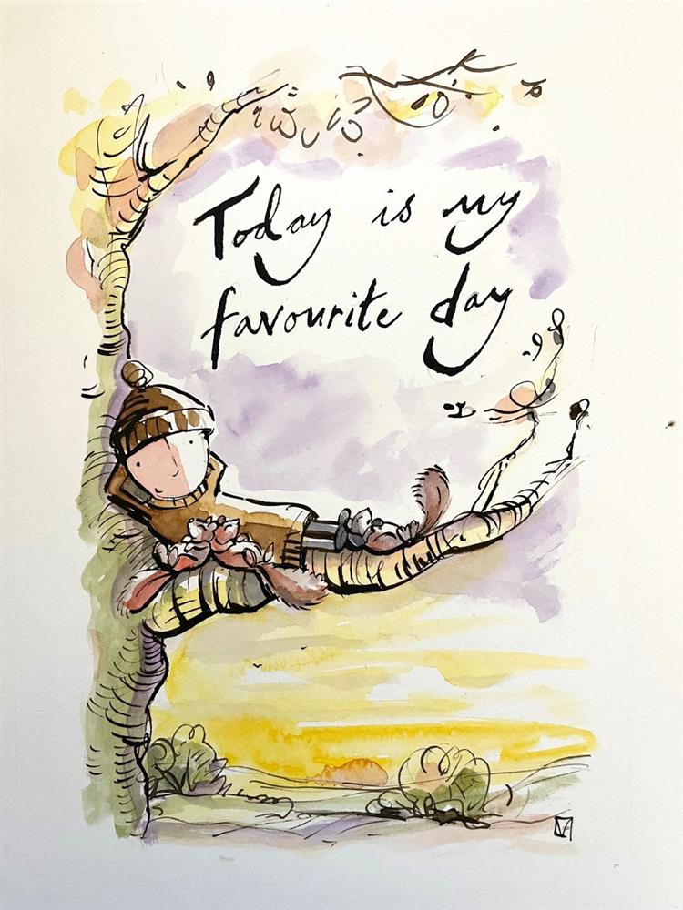 Michael Abrams - 'Favourite Day - Sketch' - Framed Original Art