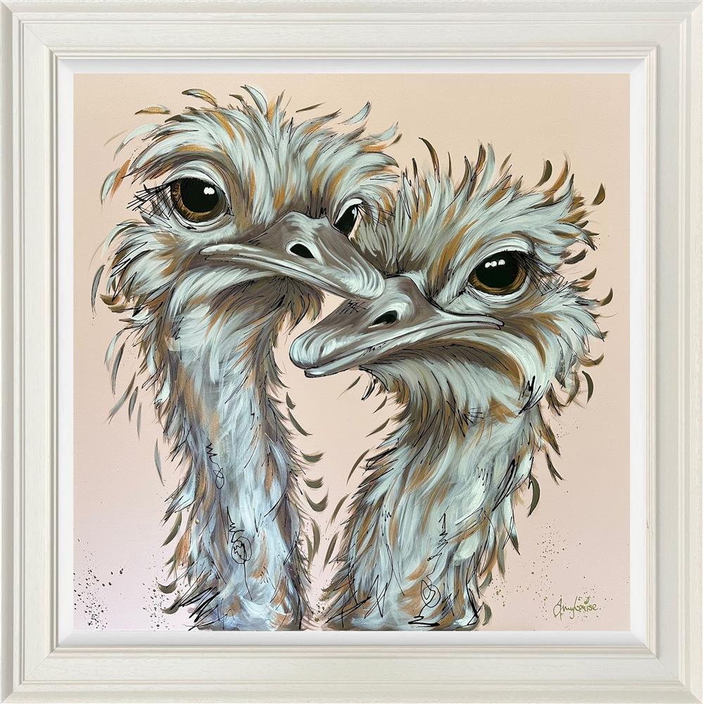 Amy Louise - 'Feathered And Fierce' - Framed Original Art