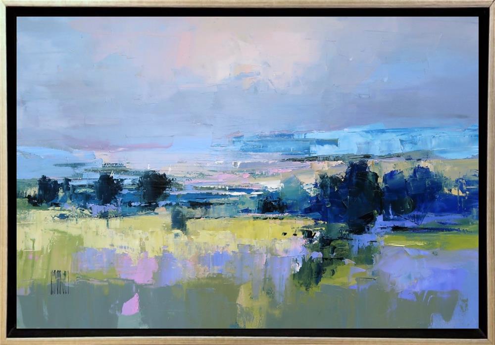 Hervé Lenouvel  'Field Under The Mist' - Framed Original Artwork