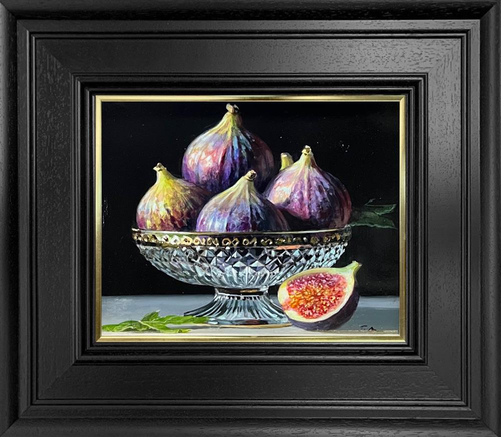 Tony Owens - 'Figs In A Glass Bowl' - Framed Original Artwork