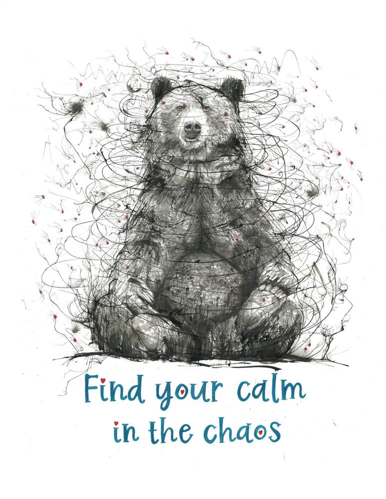 Scott Tetlow - 'Find Your Calm In The Chaos' - Framed Original Art