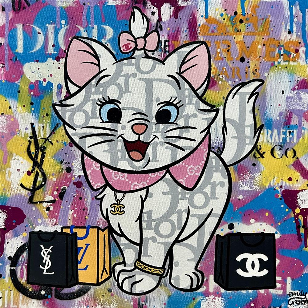 Emily Crook - 'Fine Fur, Never Goes Out Of Style' - Framed Original Artwork