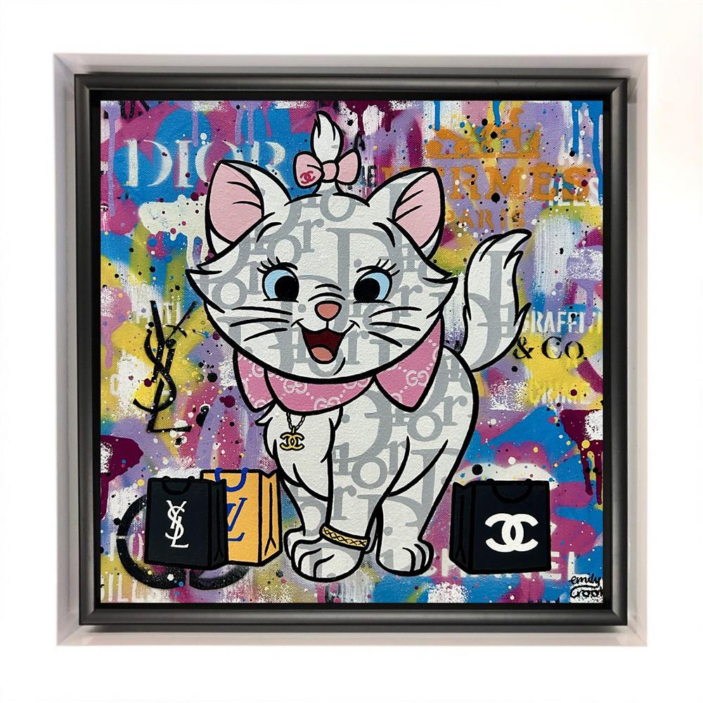 Emily Crook - 'Fine Fur, Never Goes Out Of Style' - Framed Original Artwork
