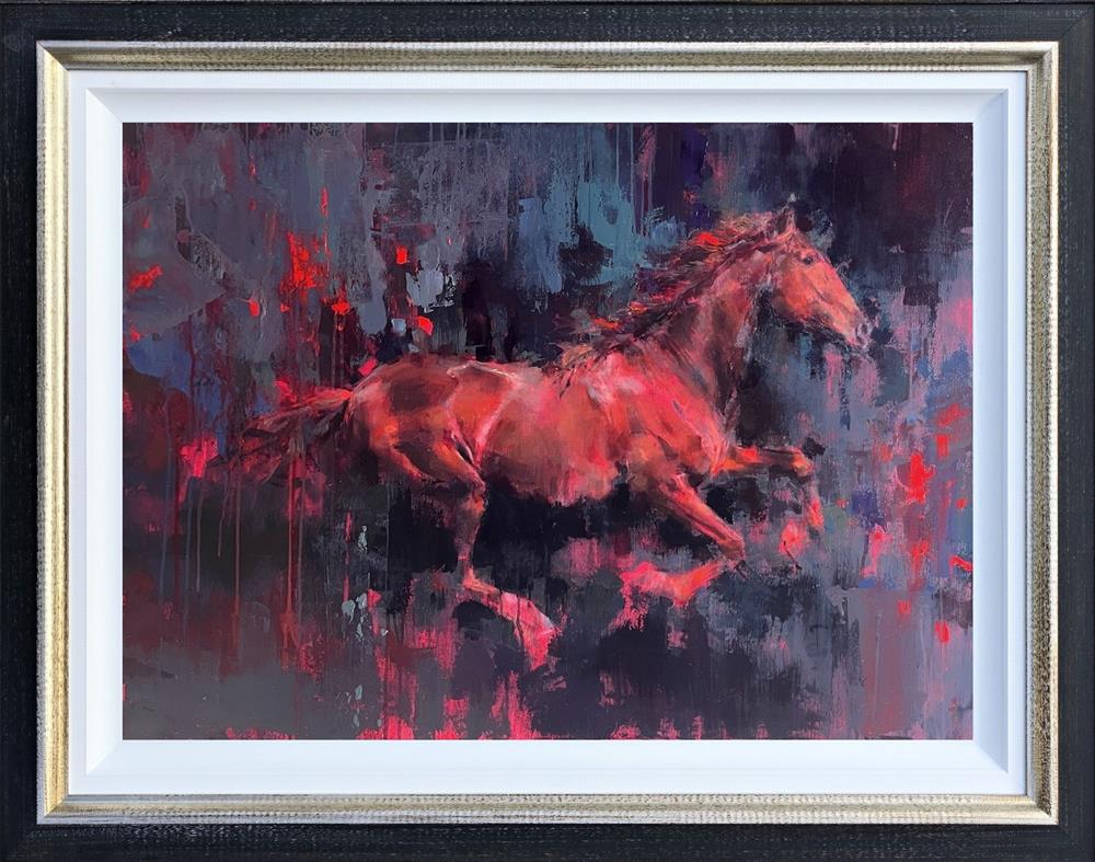 Tony Hinchliffe - 'Fire Horse' - Framed Original Artwork