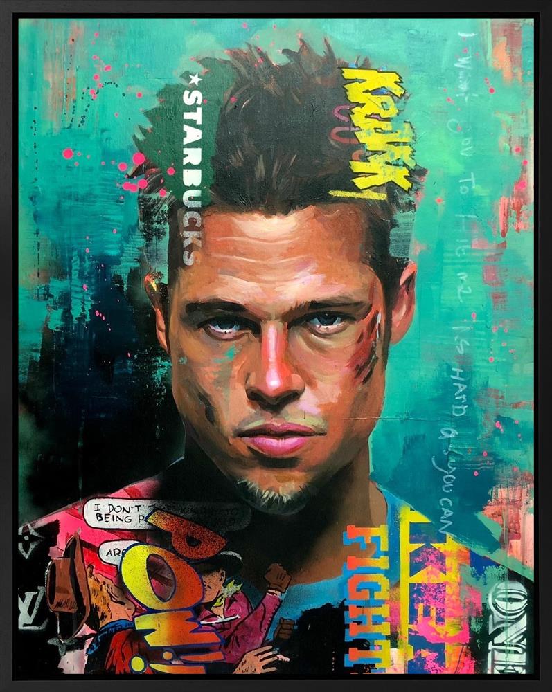 Zinsky - 'First Rule Of Fight Club' - Framed Original Artwork