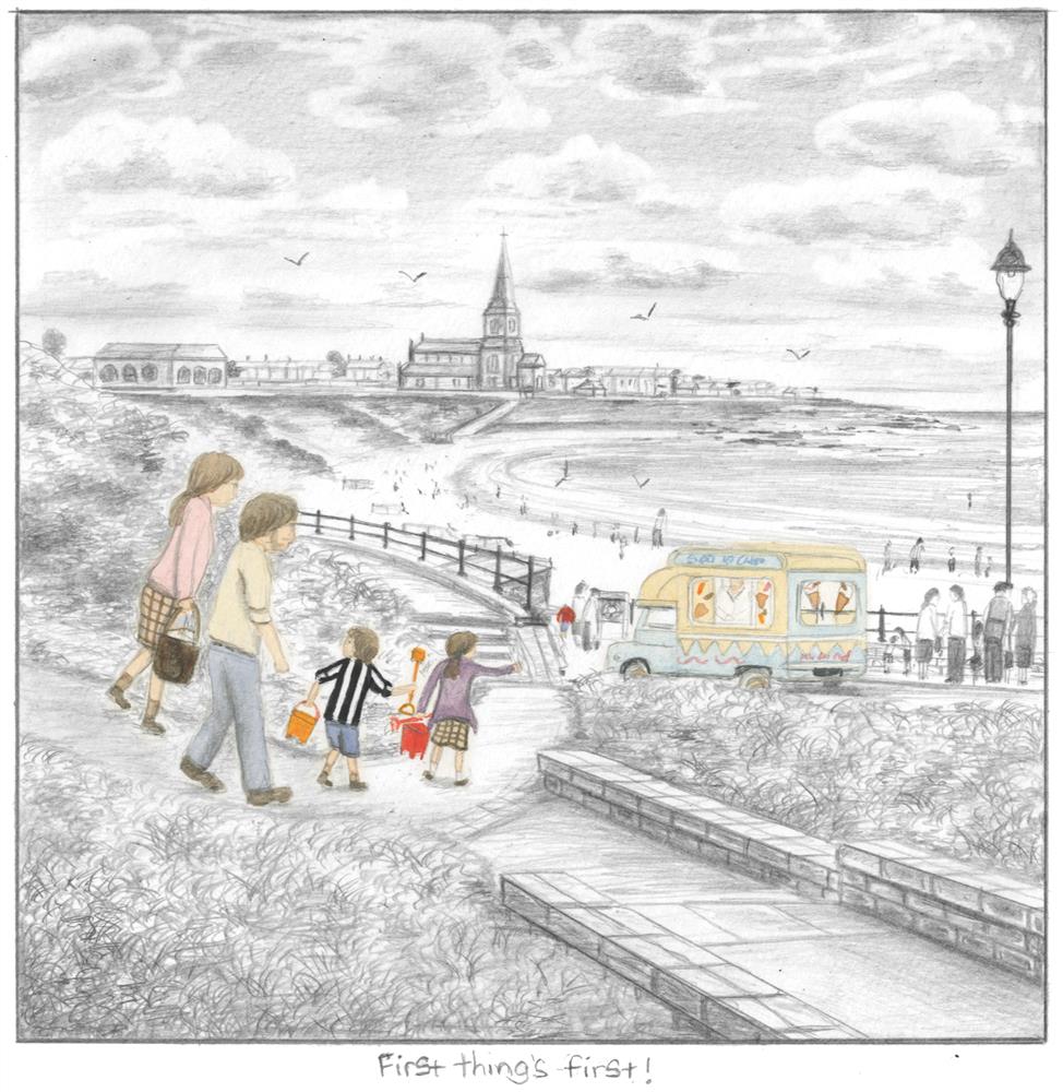 Leigh Lambert - 'First Things First' - Sketch' - Framed Limited Edition