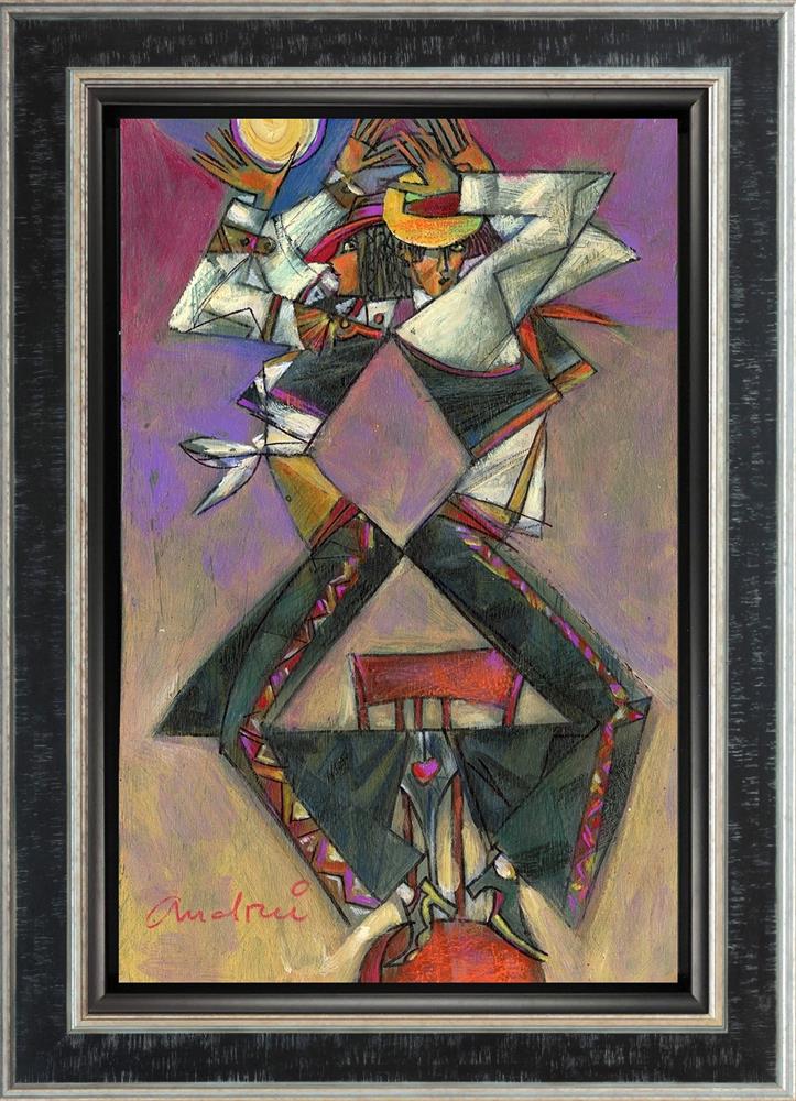 Andrei Protsouk - 'Flamenco Cheer' - Framed Original Art