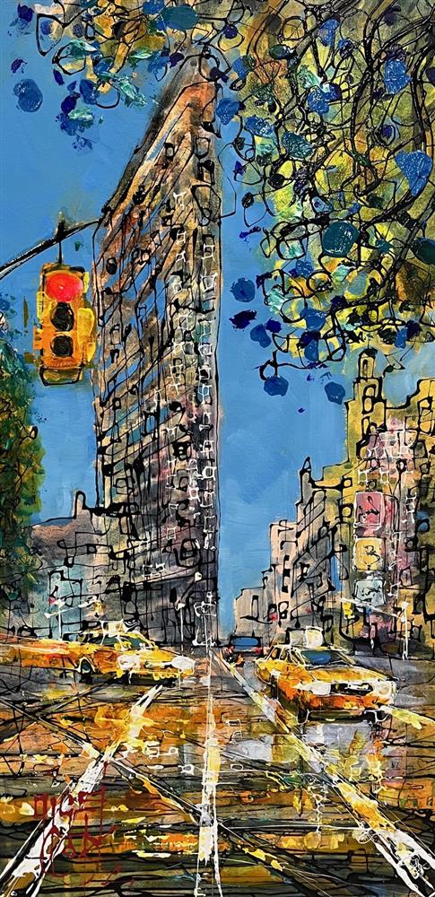 Nigel Cooke - 'Flatiron Blues' - Framed Original Artwork