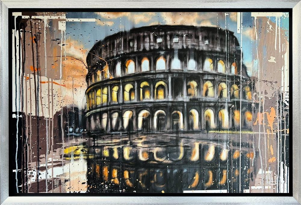 Kris Hardy - 'Flavian Amphitheatre' - Framed Original Artwork