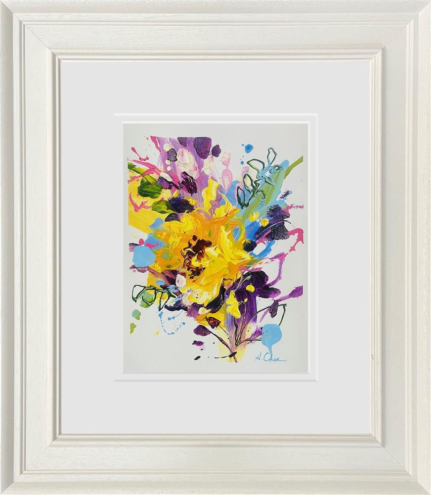 Anna Cher - 'Floral Sketchbook - Study XI' - Framed Original Artwork