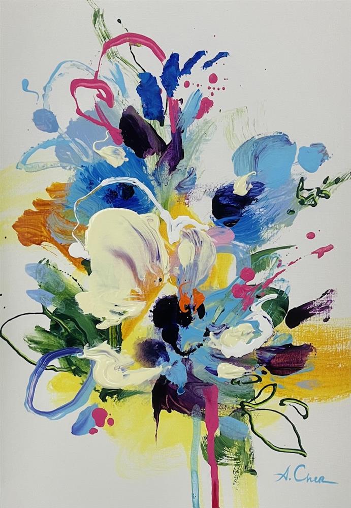 Anna Cher - 'Floral Sketchbook - Study XIII' - Framed Original Artwork