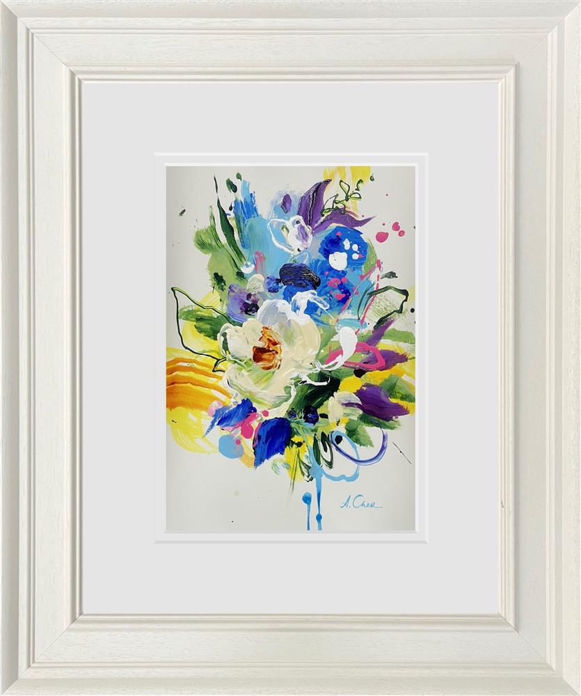 Anna Cher - 'Floral Sketchbook - Study XIV' - Framed Original Artwork
