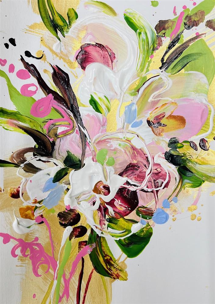 Anna Cher - 'Floral Sketchbook - Study XIX' - Framed Original Artwork