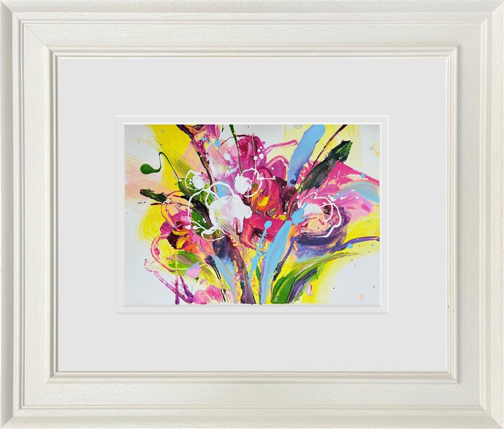 Anna Cher - 'Floral Sketchbook - Study XV' - Framed Original Artwork