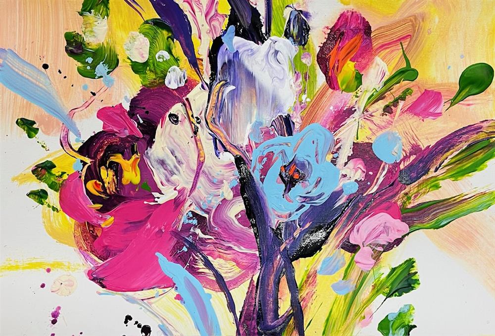 Anna Cher - 'Floral Sketchbook - Study XVI' - Framed Original Artwork