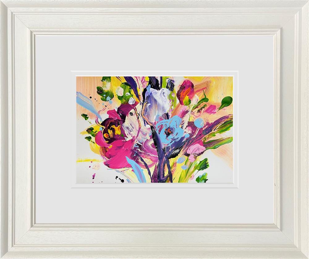 Anna Cher - 'Floral Sketchbook - Study XVI' - Framed Original Artwork
