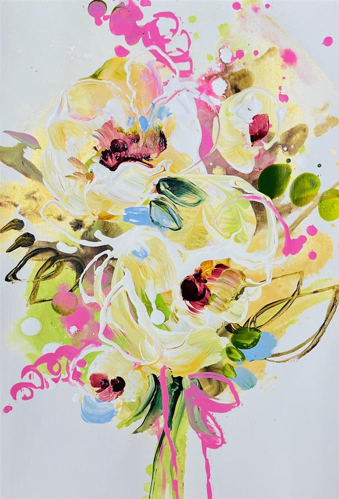 Anna Cher - 'Floral Sketchbook - Study XVII' - Framed Original Artwork