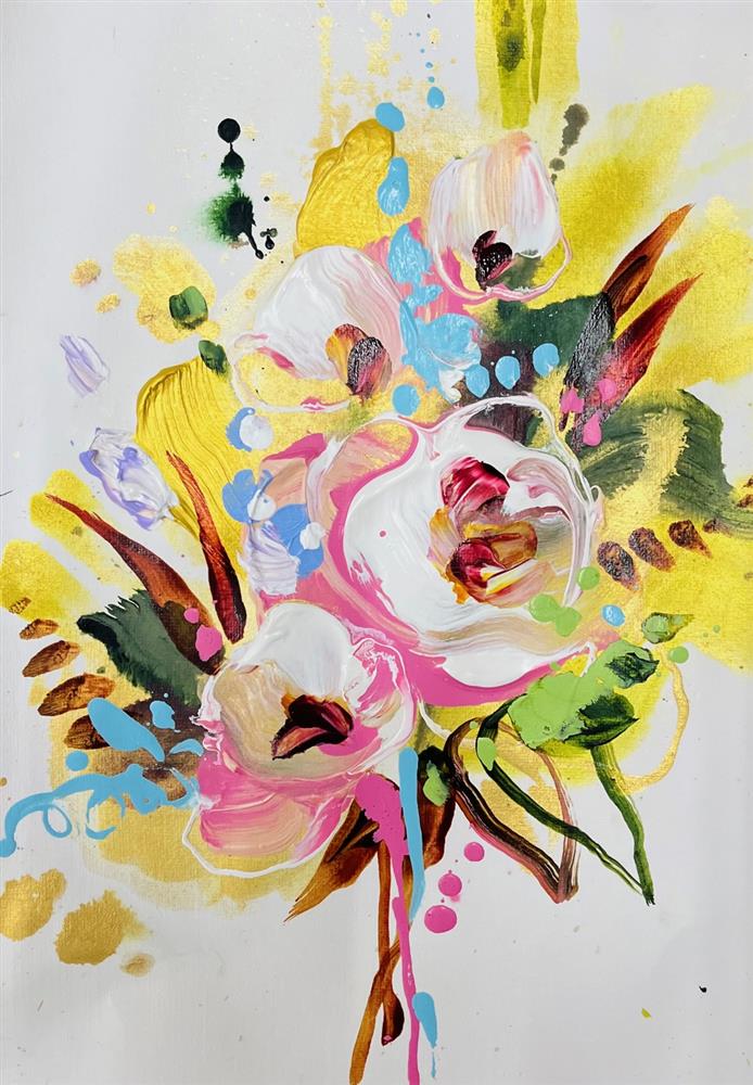 Anna Cher - 'Floral Sketchbook - Study XVIII' - Framed Original Artwork