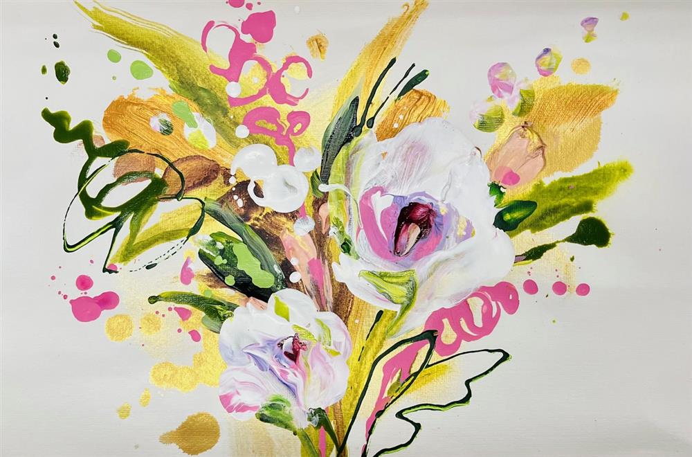 Anna Cher - 'Floral Sketchbook - Study XX' - Framed Original Artwork