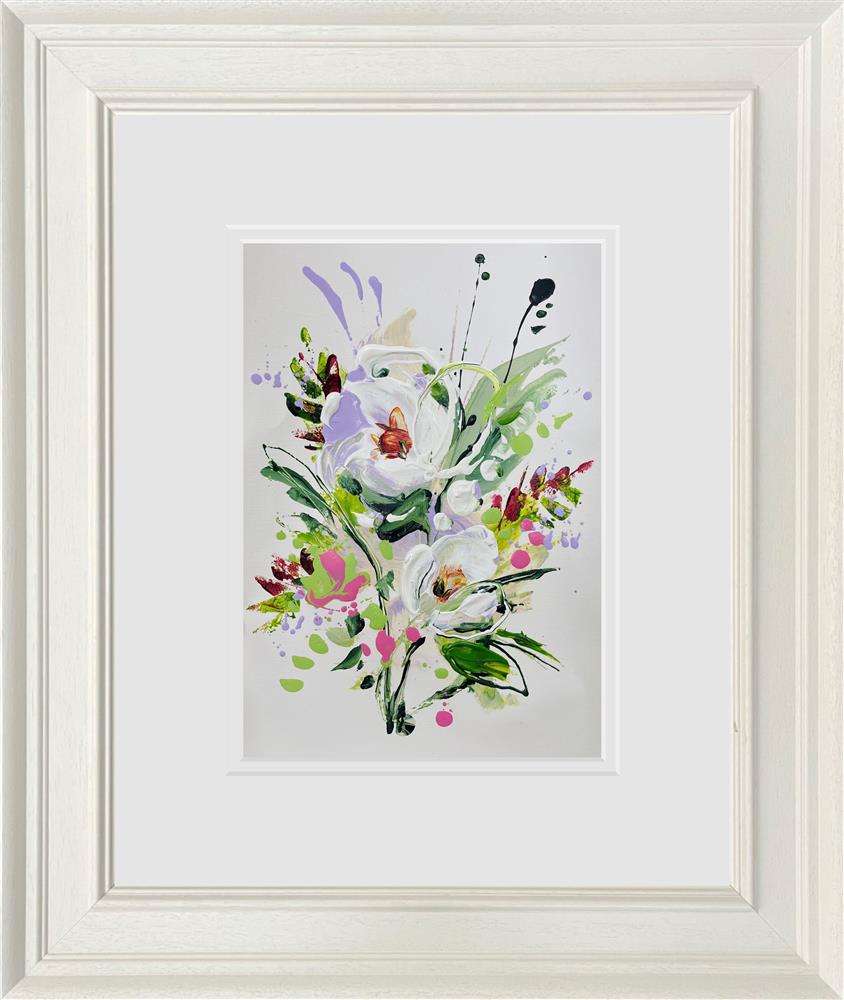 Anna Cher - 'Floral Sketchbook - Study XXI' - Framed Original Artwork