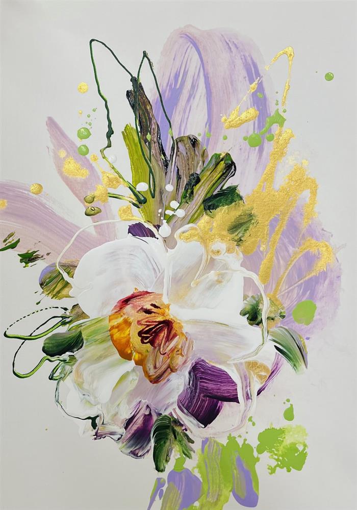 Anna Cher - 'Floral Sketchbook - Study XXII' - Framed Original Artwork