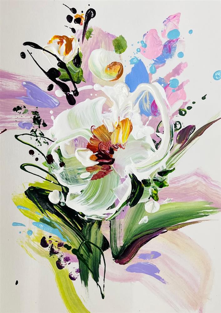 Anna Cher - 'Floral Sketchbook - Study XXIV' - Framed Original Artwork