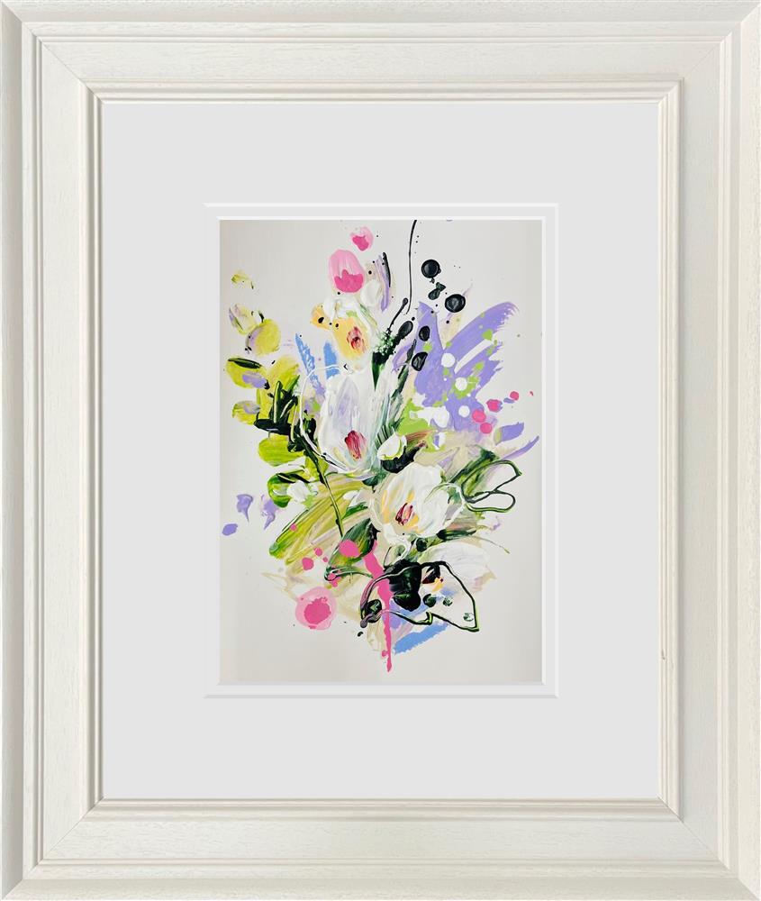 Anna Cher - 'Floral Sketchbook - Study XXVII' - Framed Original Artwork