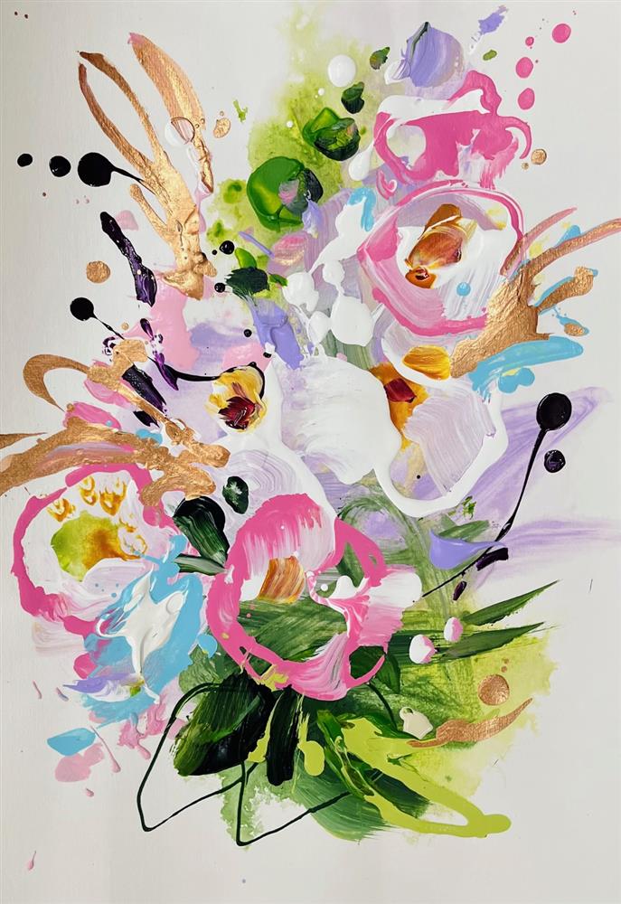 Anna Cher - 'Floral Sketchbook - Study XXX' - Framed Original Artwork