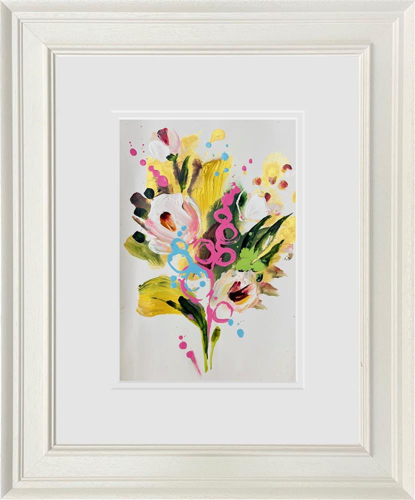Anna Cher - 'Floral Sketchbook - Study XXXI' - Framed Original Artwork