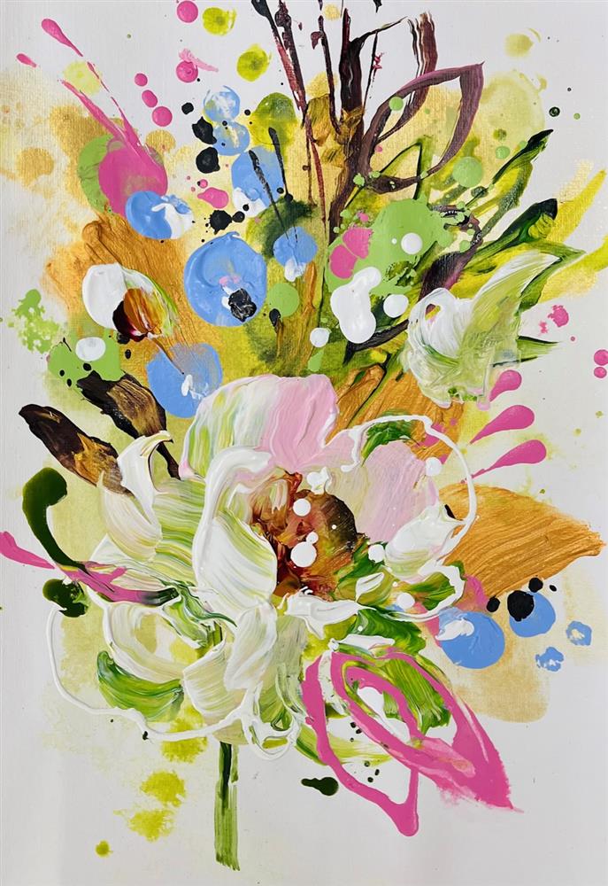 Anna Cher - 'Floral Sketchbook - Study XXXII' - Framed Original Artwork