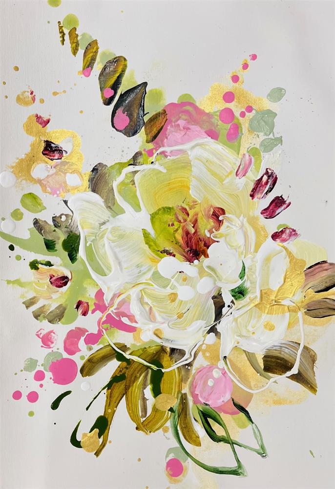 Anna Cher - 'Floral Sketchbook - Study XXXIII' - Framed Original Artwork