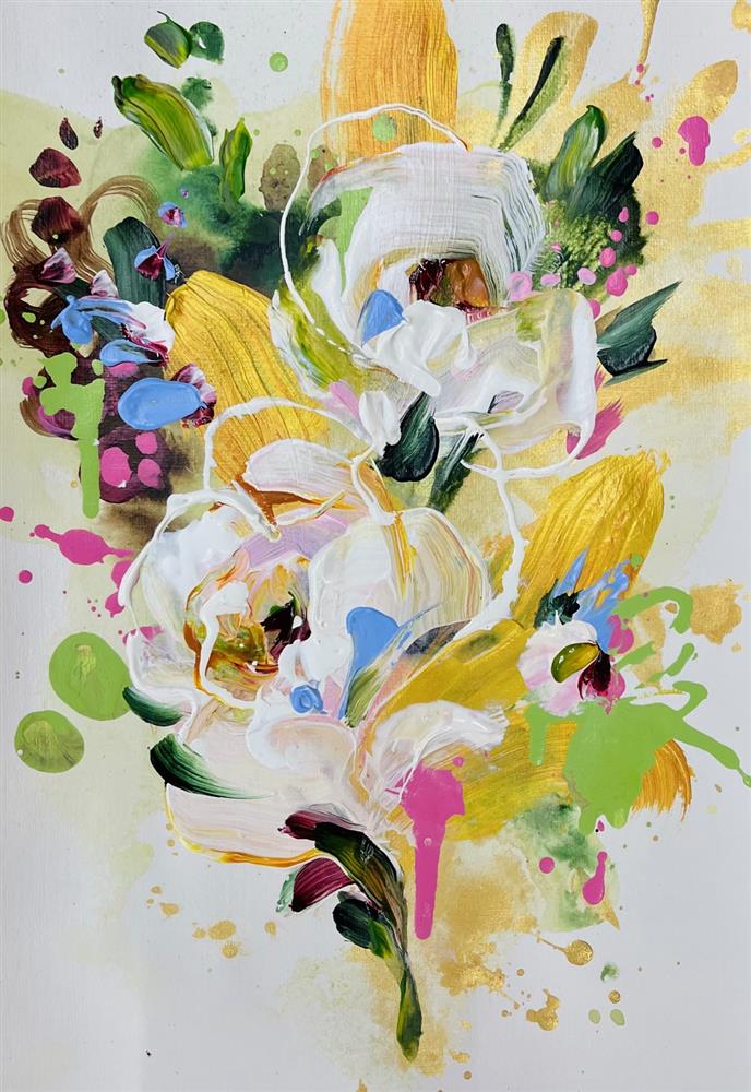 Anna Cher - 'Floral Sketchbook - Study XXXIV' - Framed Original Artwork