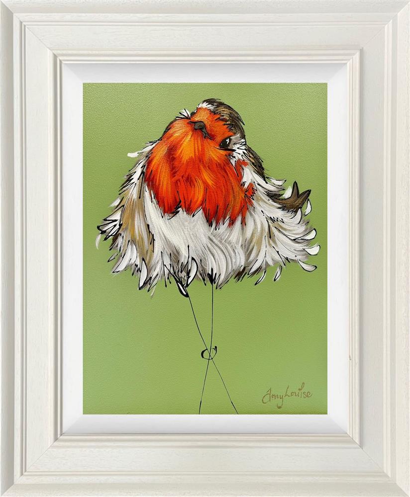 Amy Louise - 'Fluffing Feathers' - Framed Original Artwork