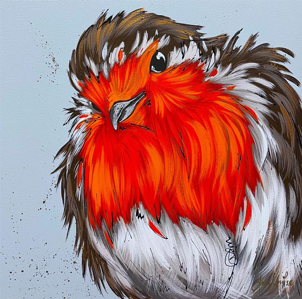 Amy Louise - 'Fluffing Memories' - Framed Original Artwork