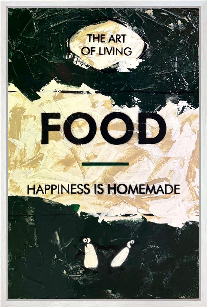 Hue Folk - 'Food' - Framed Original Art