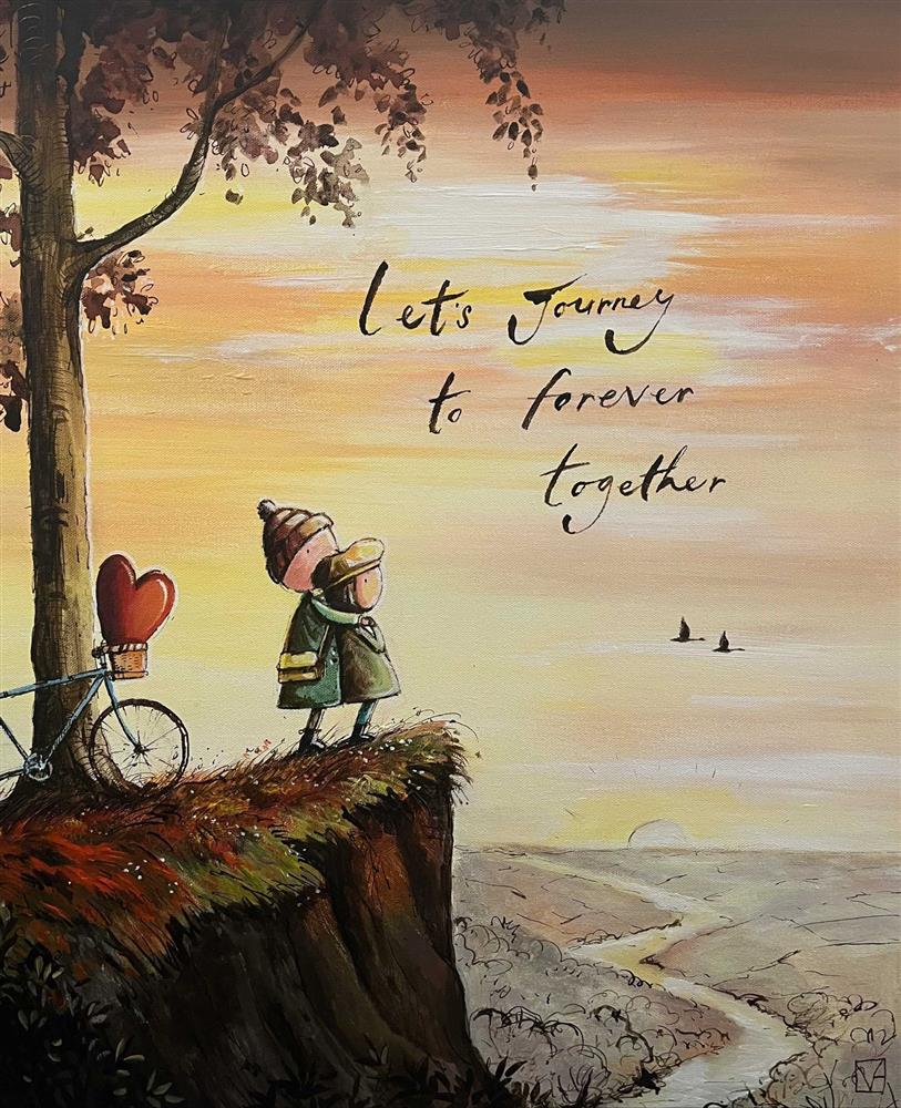 Michael Abrams - 'Forever Together' - Framed Original Art