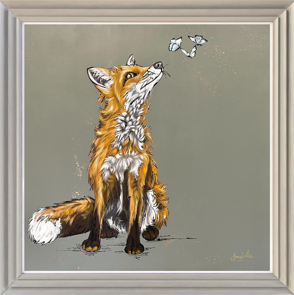 Amy Louise - 'Foxy Flutters' - Framed Original Art