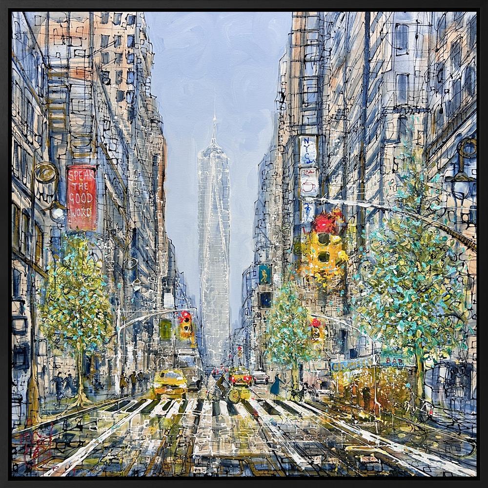 Nigel Cooke - 'Freedom In NYC' - Framed Original Artwork