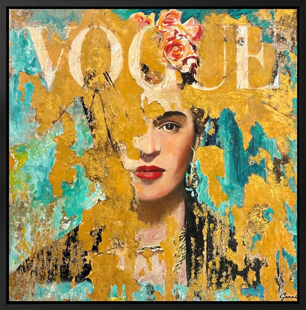 Sannib - 'Frida Style Icon' - Framed Original Art
