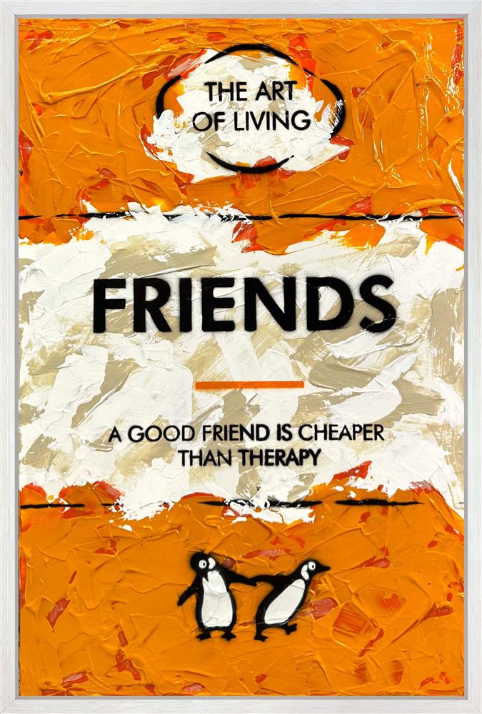 Hue Folk - 'Friends' - Framed Original Art