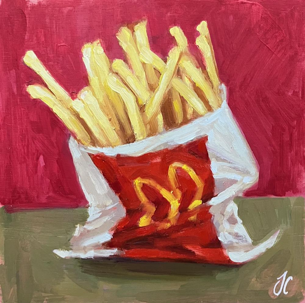 Joss Clapson -  'Fries' - Framed Original Art