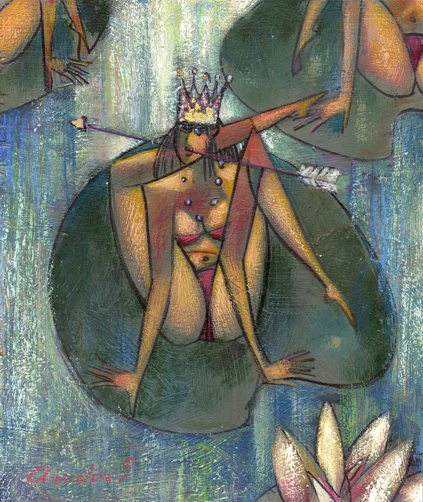 Andrei Protsouk - 'Frog Queen' - Framed Original Art