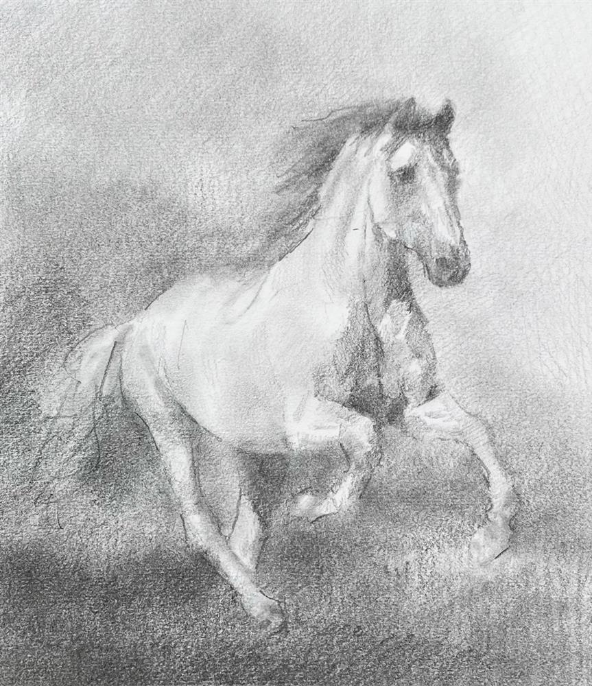 Tony Hinchliffe - 'Full Moon - Study' - Framed Original Artwork