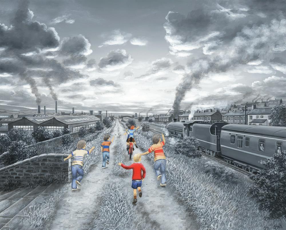 Leigh Lambert - 'Full Steam Ahead' - Canvas - Framed Limited Edition