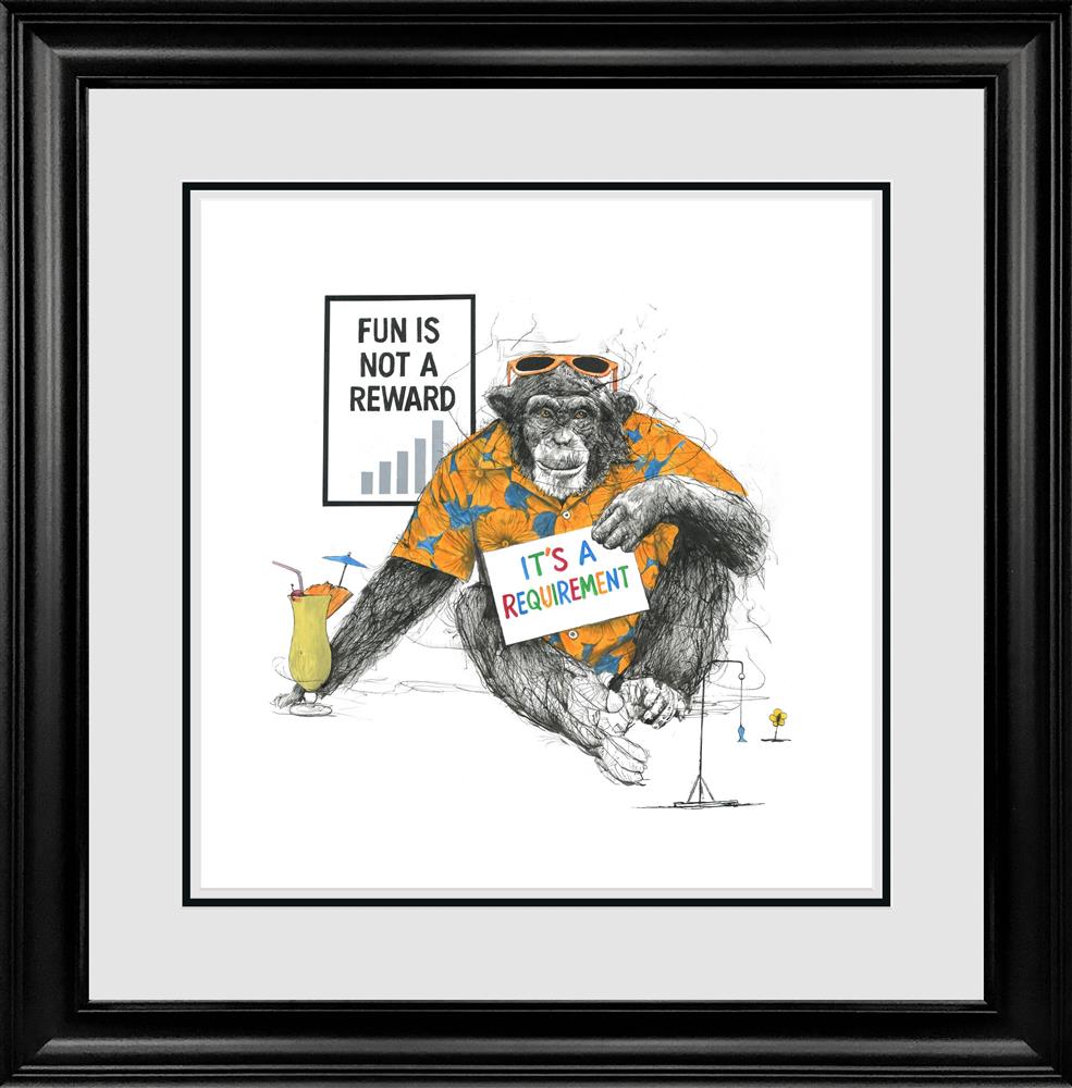 Scott Tetlow - 'Fun Is Not A Reward' - Framed Original Artwork